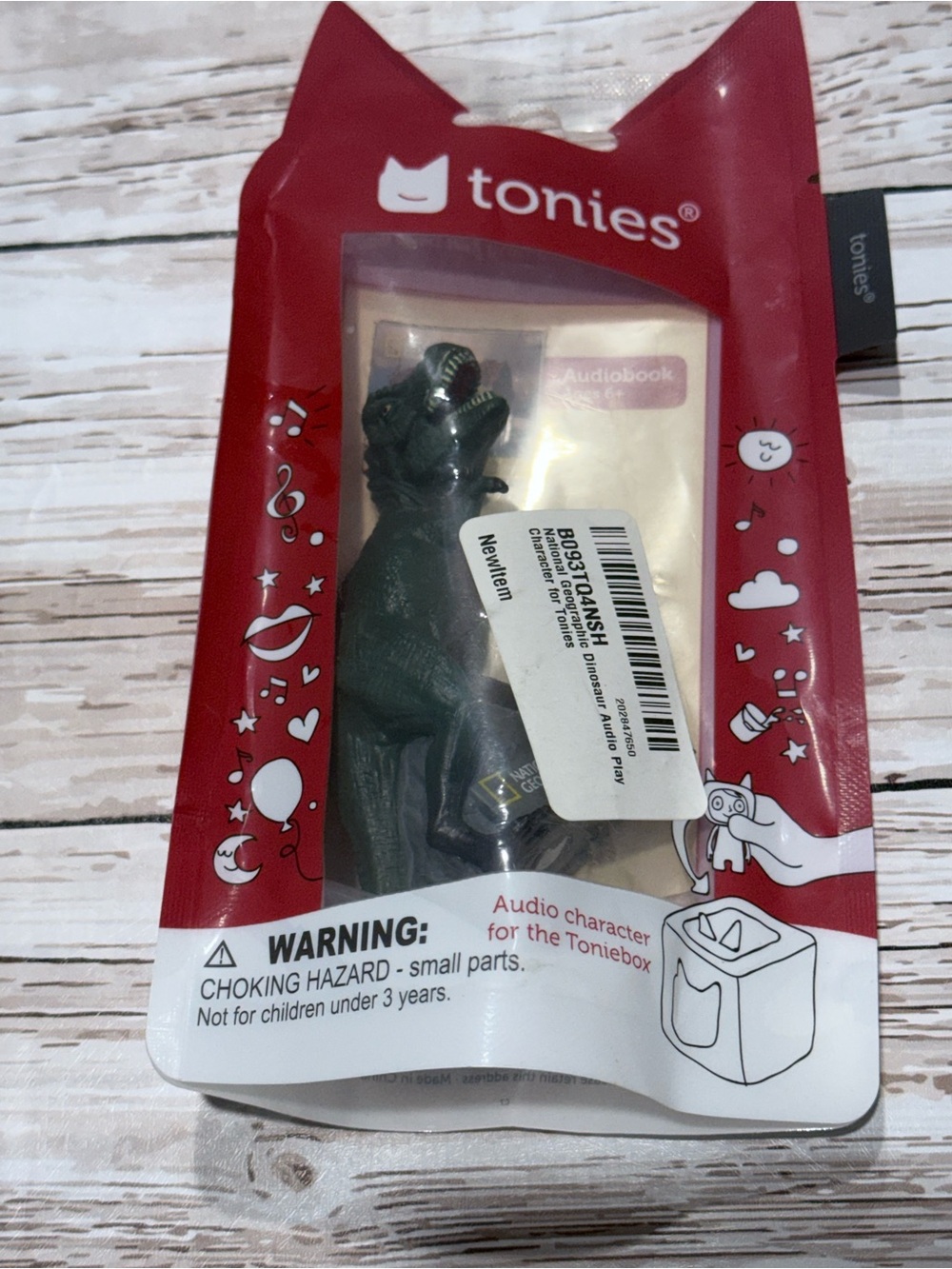 National Geographic Kids Dinosaur Tonie - Red and White Packaging